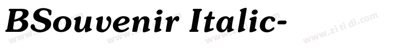 BSouvenir Italic字体转换